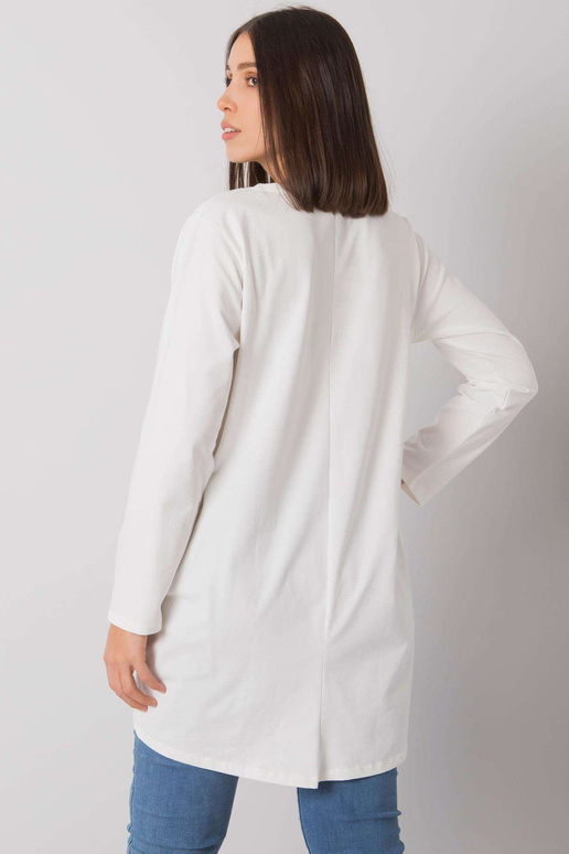 Ecru tunika plus size s nápisem Kaylah