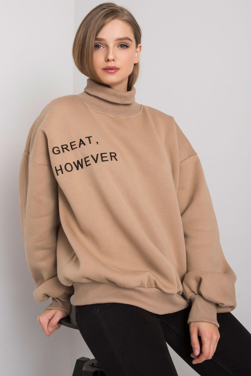 Tmavě béžová oversized mikina Kelly