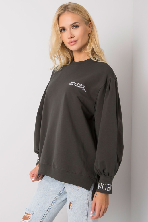 Tmavá khaki mikina Laylin