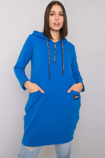 Tmavě modrá bavlněná tunika...