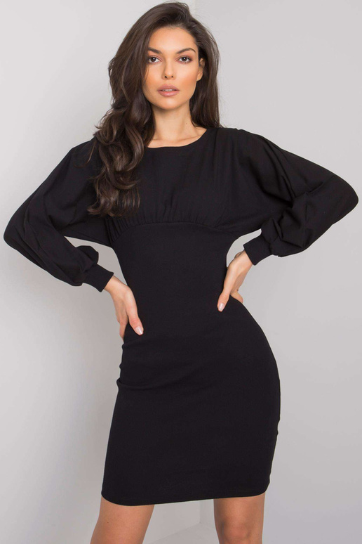 Černé vypasované šaty Violette RUE PARIS