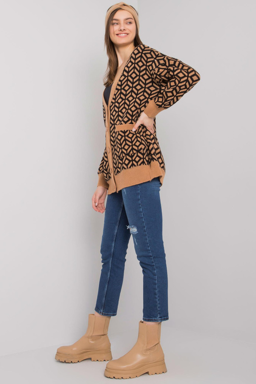 Černo-béžový cardigan Abrantes RUE PARIS