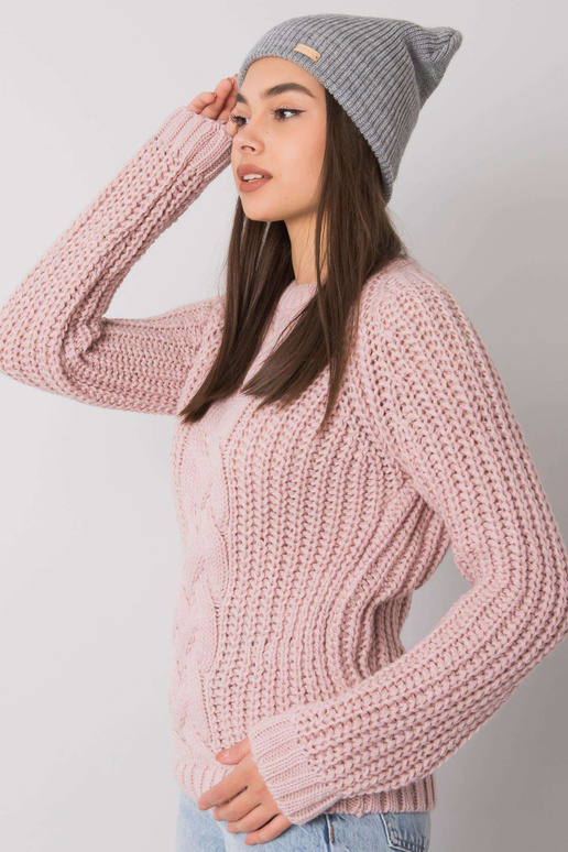 Šedá pletená čepice RUE PARIS