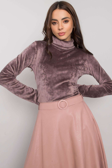 Béžová velurová halenka s... 2