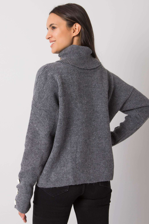 Tmavě šedý dámský rolák Emrie RUE PARIS