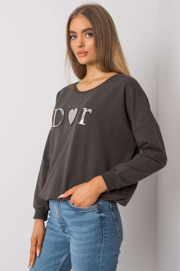 Tmavá khaki mikina pro ženy...