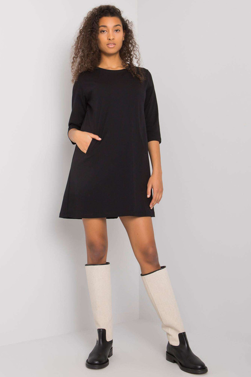 Ellidiny černé šaty s kapsami RUE PARIS