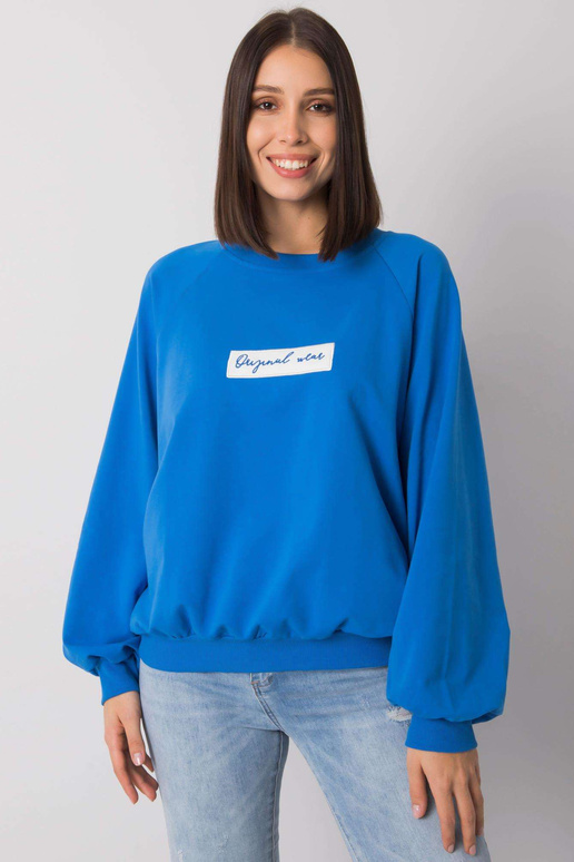 Tmavě modrá mikina s kapucí...