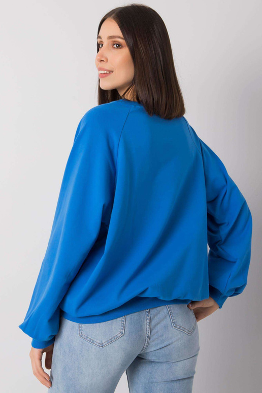 Tmavě modrá mikina s kapucí...