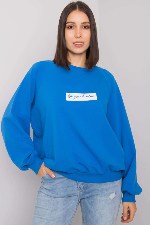 Tmavě modrá mikina s kapucí...