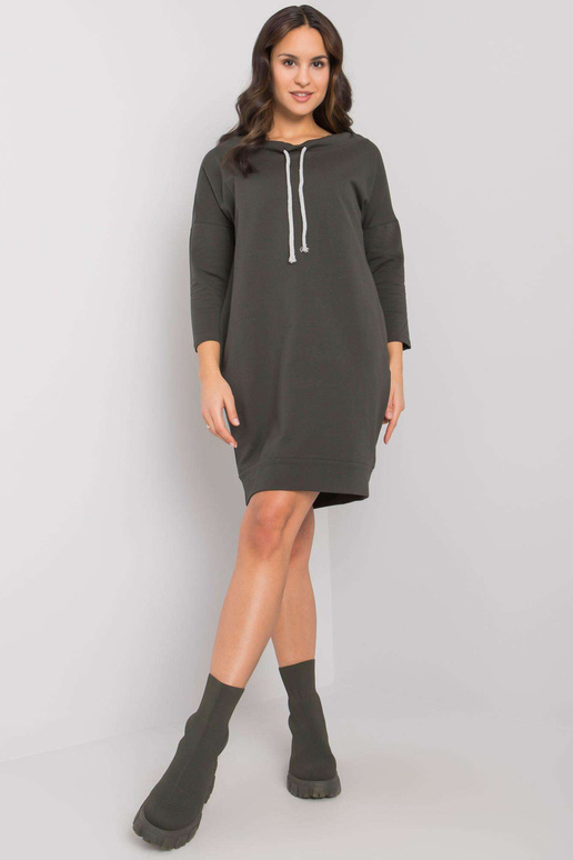 Khaki Paulie bavlněné šaty