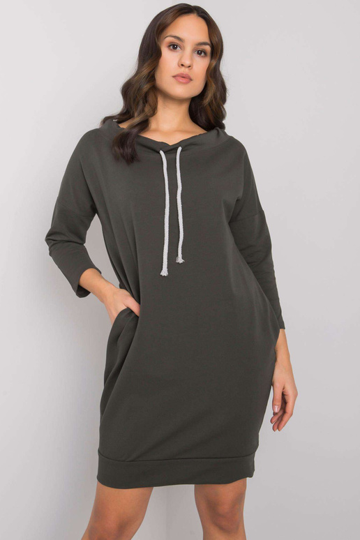 Khaki Paulie bavlněné šaty