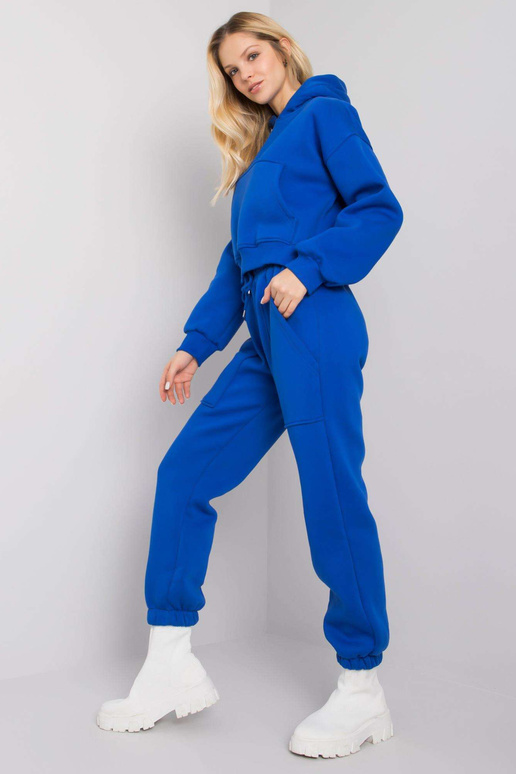 Tmavě modrá souprava bavlněných...