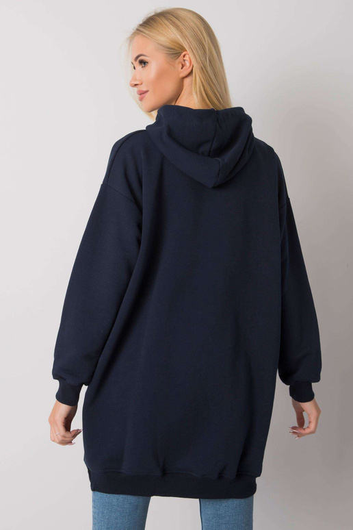 Tmavě modrá mikina s kapsami Indira