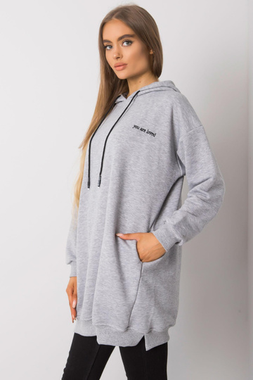 Šedá melanžová mikina s... 2