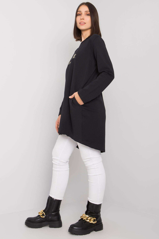 Černá tunika velké velikosti s...