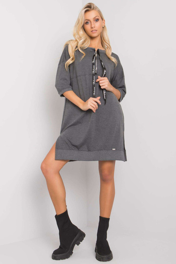 Tmavě šedé šaty Earnestine...