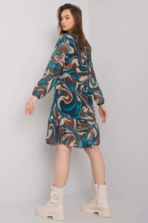 Mořské šaty s volánem Burano