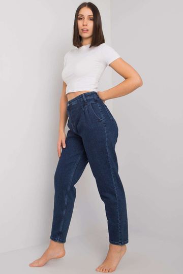 Modré rovné džíny plus...