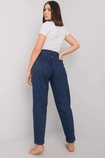 Modré rovné džíny plus... 2