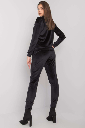 Černý velurový set Tampa 2