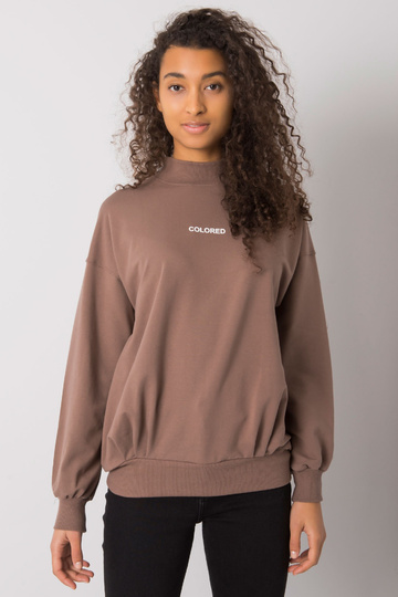 Hnědá mikina pro ženy bez...