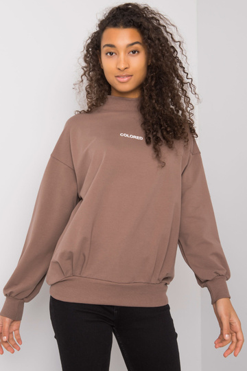 Hnědá mikina pro ženy bez... 2