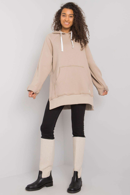 Béžová klokaní mikina Arno RUE PARIS