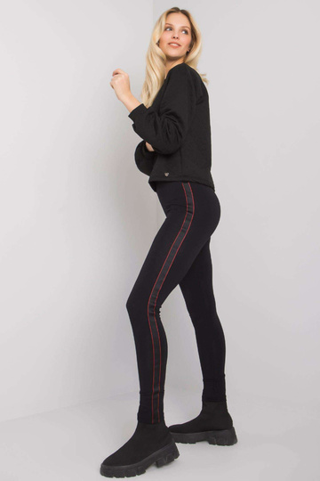 Černé legíny s pruhy Emma...