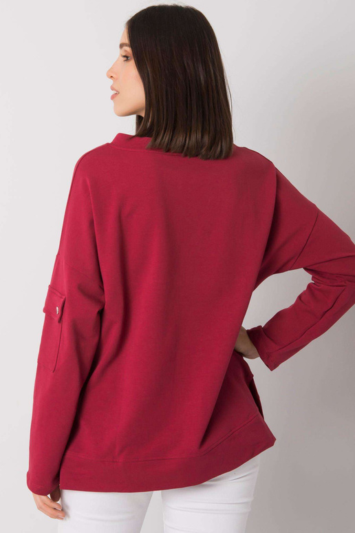 Vínová halenka větší velikosti s... Vínová halenka větší velikosti s...