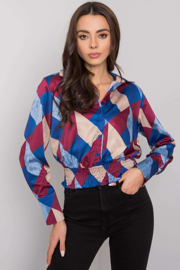 Vínově modrá košilová... 2