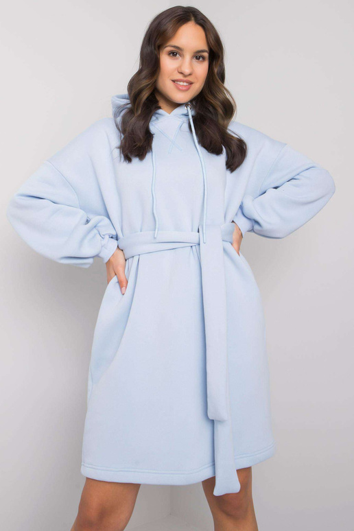 Světle modré teplákové šaty s...