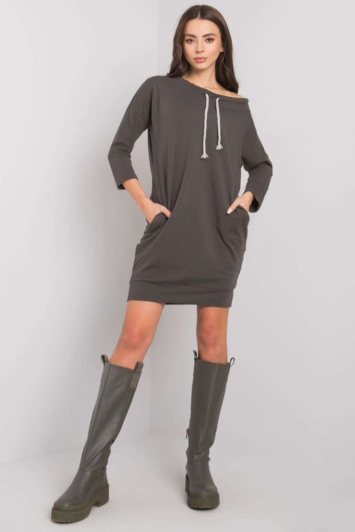 Šaty-RV-SK-4597-1,97-tmavá khaki