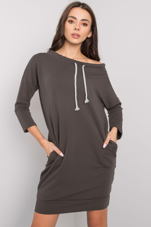 Šaty-RV-SK-4597-1,97-tmavá khaki