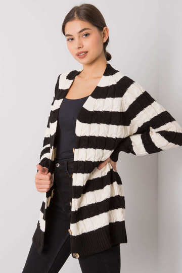 Černý a krémový pruhovaný...