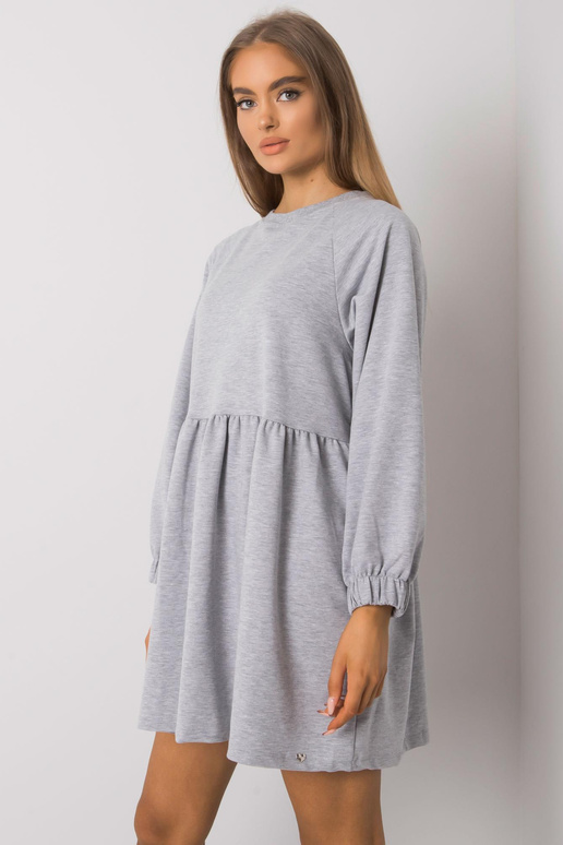 Šedé šaty Melange Bellevue s dlouhým...