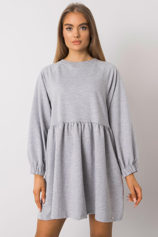 Šedé šaty Melange Bellevue s dlouhým...