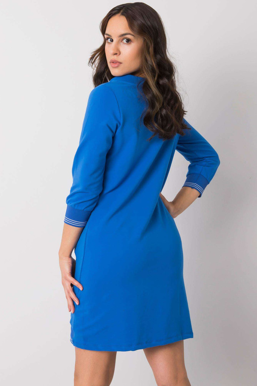 Tmavě modré bavlněné šaty Sinead RUE...