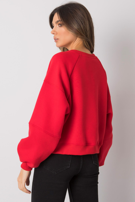 Červená bavlněná mikina Yessie RUE PARIS
