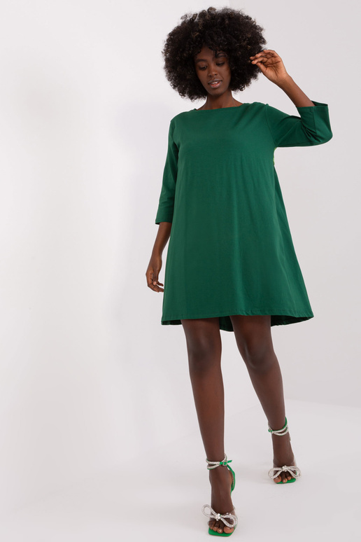 Tmavě zelené dámské šaty s krajkou...