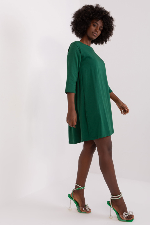 Tmavě zelené dámské šaty s krajkou...