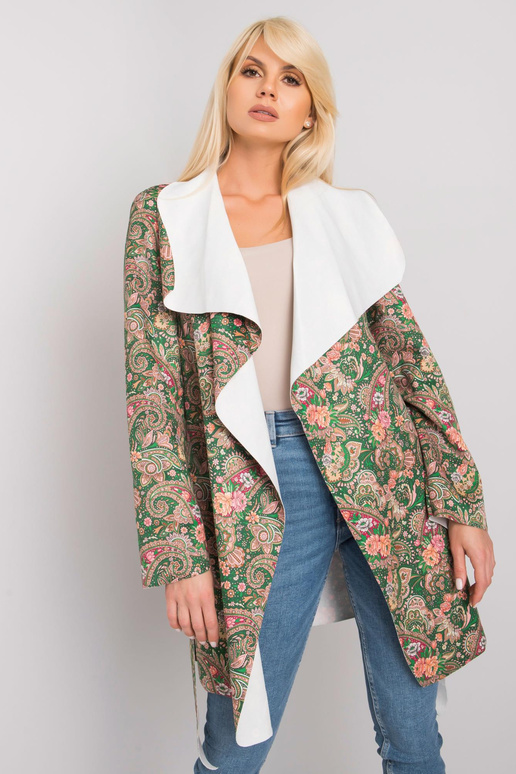 Dámský kabát Aggie s khaki vzorem