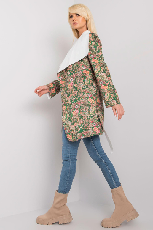 Dámský kabát Aggie s khaki vzorem