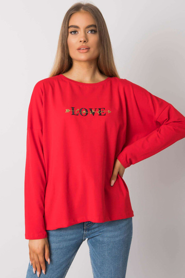 Červená halenka s dlouhým... 2