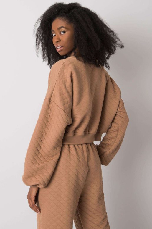 Velbloudí mikina s prošíváním Crystal