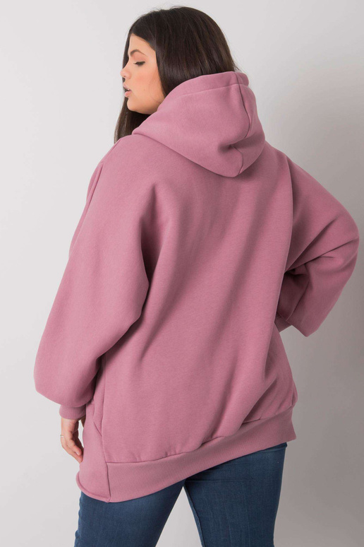 Mikina Ella Dirty Pink Plus velikosti