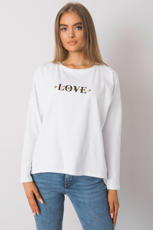 Bílá halenka s dlouhým rukávem...