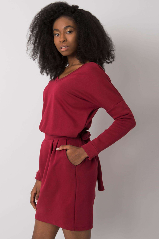 Vínové šaty Kloe RUE PARIS