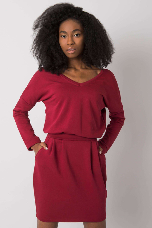 Vínové šaty Kloe RUE PARIS