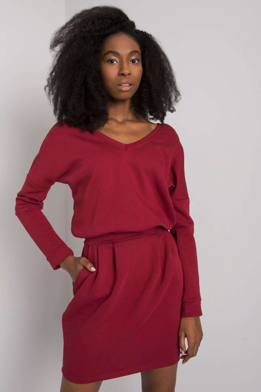 Vínové šaty Kloe RUE PARIS